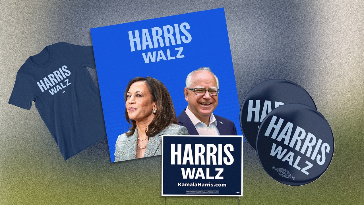 That boring new Harris-Walz logo? It’s actually pretty historic