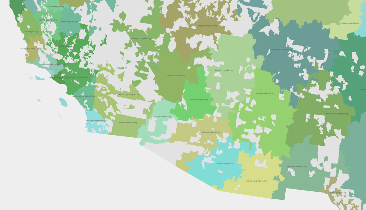 America, Charted According To Craigslist - Fast Company