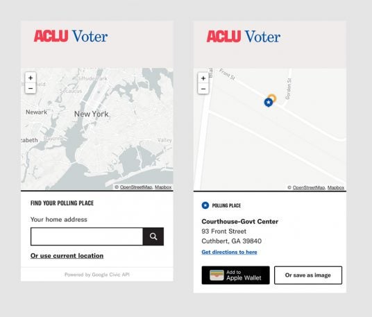 The ACLU launches a clever UX hack for midterm voting - Fast Company