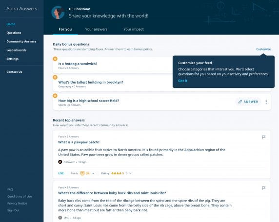 Exclusive: Amazon will let anyone answer your Alexa questions now ...