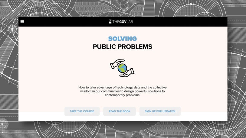 This free online class will teach anyone how to solve societal problems ...