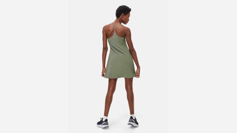 outdoor voices green exercise dress Hunter Green Hand Crochet Dress