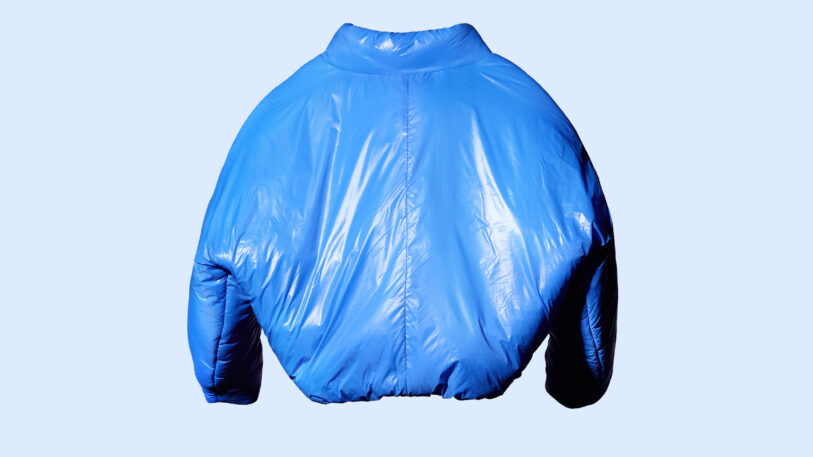 yeezy blue puffer
