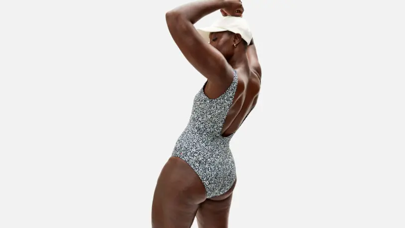 This Everlane one piece swimsuit is adorable flattering and