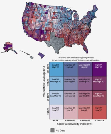 Delta variant update: New CDC map shows most vulnerable U.S. areas with ...
