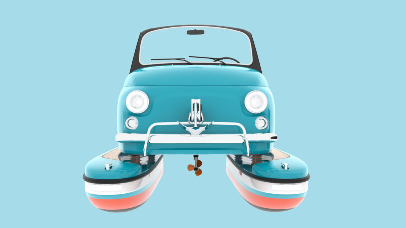 I hate myself for loving this whimsical VW bus pontoon boat - Fast Company