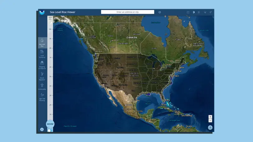 This NOAA map shows how your neighborhood will flood with each foot of ...