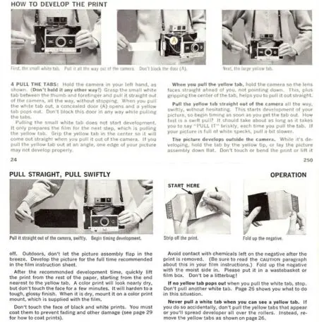 Polaroid instructions