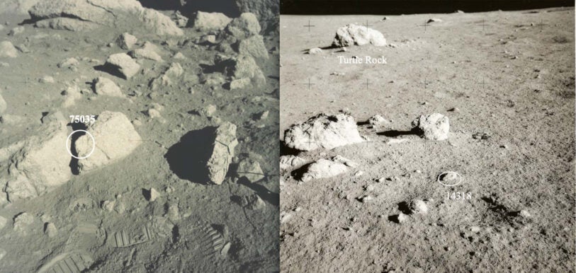 What do moon rocks look like? Pretty cool, actually
