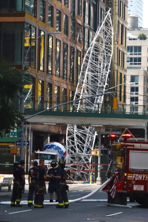 Why do construction cranes collapse?