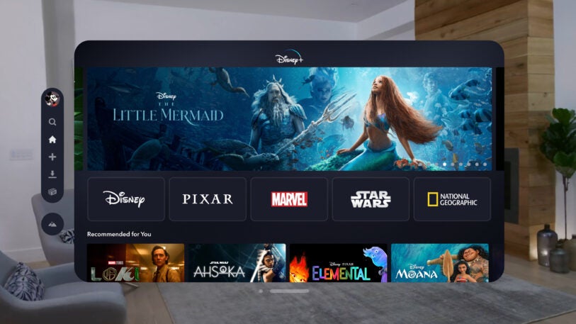 The Disney+ app for Apple Vision Pro is a big bet on spatial computing