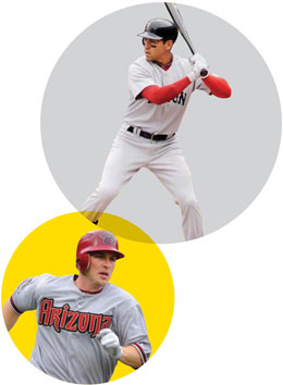 All-Star hopefuls: Arizona’s Miguel Montero and Boston’s Jacoby Ellsbury | Harry How/Getty Images (Montero); Tom Cammett/Diamond Images/GEtty Images (Ellsbury)