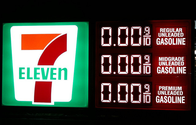 7 Eleven zero gas prices