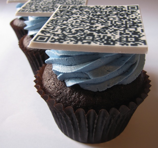 QR code cupcakes