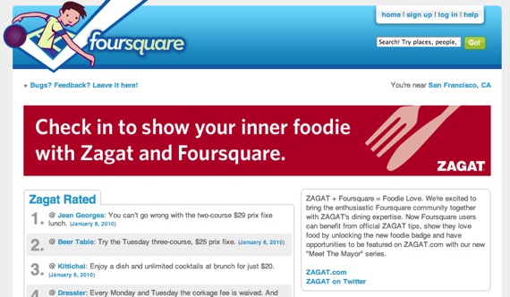 foursquare and zagat