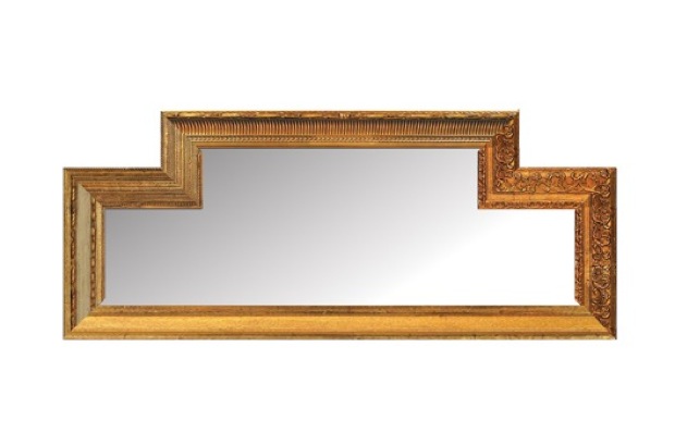 Gold framed mirror
