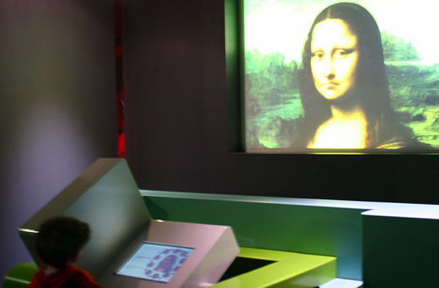 Mona Lisa on monitor