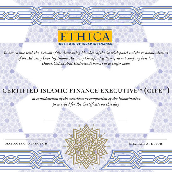 Ethica CIFE certificate