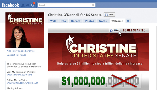 Christine O'Donnell Facebook page