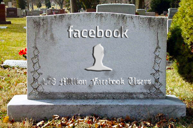 Facebook tombstone