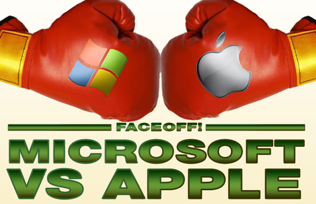 Microsoft Apple faceoff