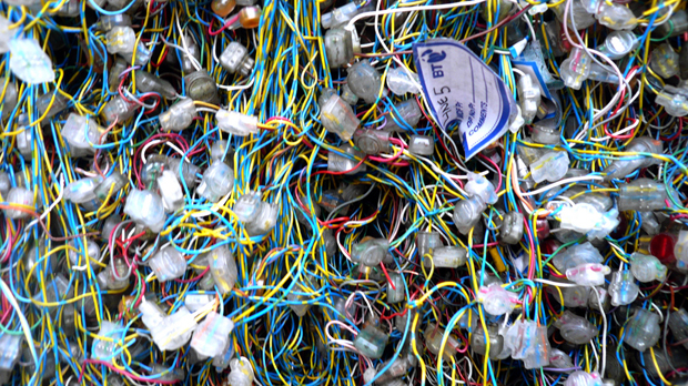 cluttered cords