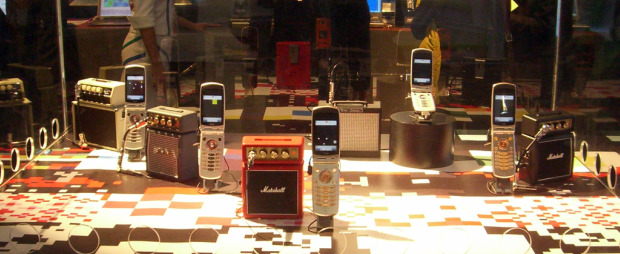 cell phones with mini guitar amps