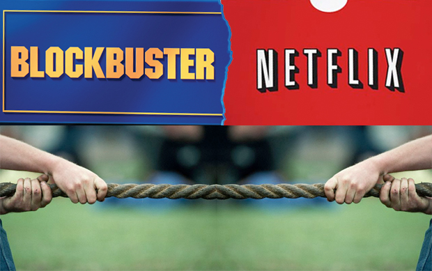Blockbuster Netflix tug of war