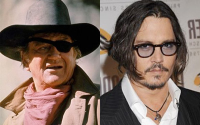 John Wayne and Johnny Depp