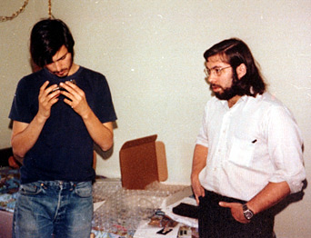 Steve Wozniak and Steve Jobs